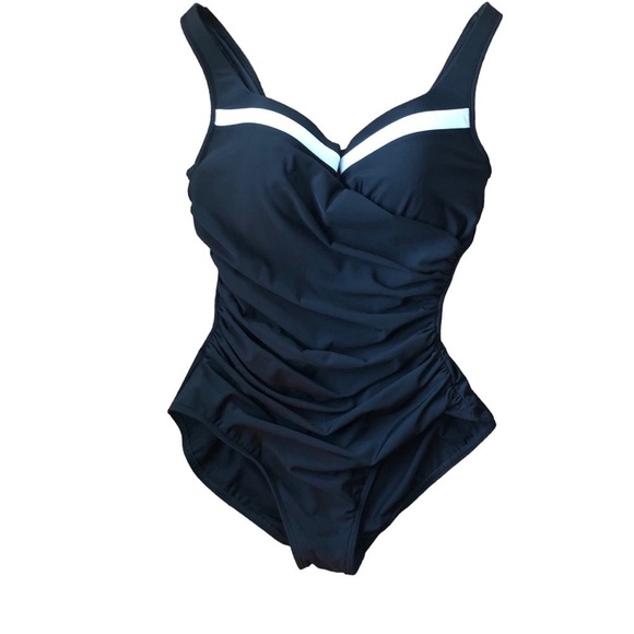 Miraclesuit  Color~Block Escape One-Piece Allover Slimming Underwire Swimsuit - Picture 2 of 9